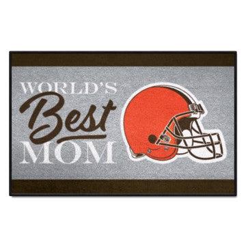 Wholesale-Cleveland Browns Starter Mat - World's Best Mom NFL Accent Rug - 19" x 30" SKU: 18023