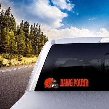 Wholesale-Cleveland Browns Team Slogan Decal NFL 2 piece - 3” x 12” (total) SKU: 61375