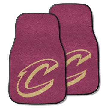 Wholesale-Cleveland Cavaliers 2-pc Carpet Car Mat Set NBA Auto Floor Mat - 2 piece Set - 17" x 27" SKU: 9233