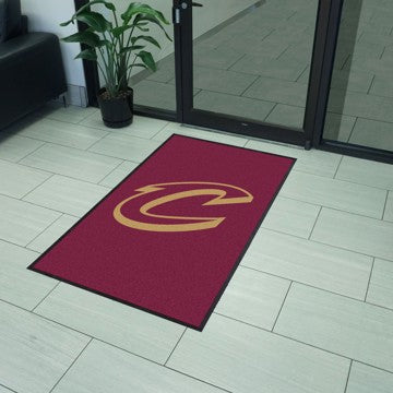 Wholesale-Cleveland Cavaliers Cavaliers 3X5 High-Traffic Mat with Rubber Backing - Portrait Orientation NBA Commercial Mat - Portrait Orientation - Indoor - 33.5" x 57" SKU: 9906