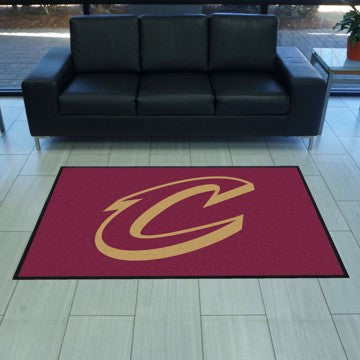 Wholesale-Cleveland Cavaliers Cavaliers 4X6 High-Traffic Mat with Rubber Backing - Landscape Orientation NBA Commercial Mat - Landscape Orientation - Indoor - 43" x 67" SKU: 9907