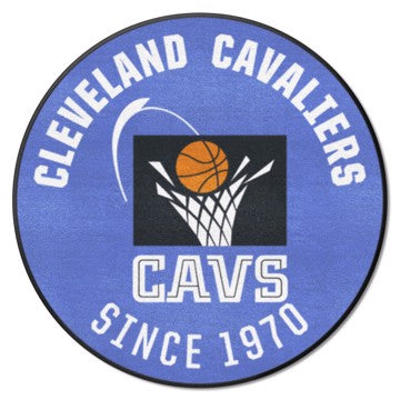 Wholesale-Cleveland Cavaliers Roundel Mat - Retro Collection NBA Accent Rug - Round - 27" diameter SKU: 35258