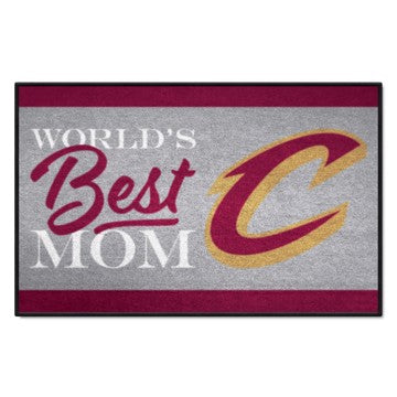 Wholesale-Cleveland Cavaliers Starter Mat - World's Best Mom NBA Accent Rug - 19" x 30" SKU: 34174