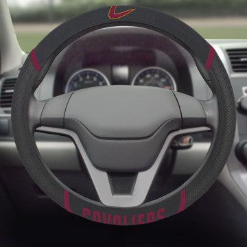 Wholesale-Cleveland Cavaliers Steering Wheel Cover NBA Universal Fit - 15" x 15" SKU: 17205
