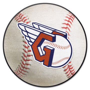 Wholesale-Cleveland Guardians Baseball Mat MLB Accent Rug - Round - 27" diameter SKU: 16912
