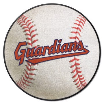 Wholesale-Cleveland Guardians Baseball Mat MLB Accent Rug - Round - 27" diameter SKU: 30713