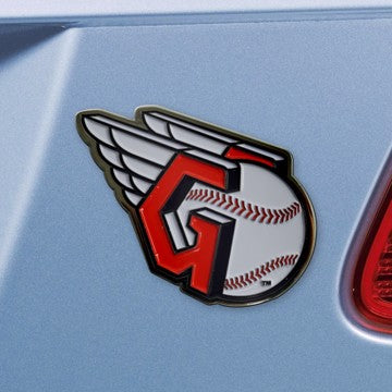 Wholesale-Cleveland Guardians Emblem - Color MLB Exterior Auto Accessory - Color Emblem - 3.2" x 3" SKU: 26563