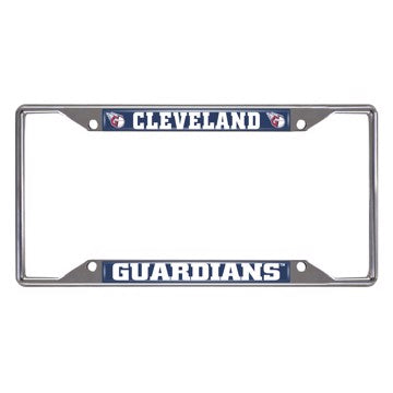 Wholesale-Cleveland Guardians License Plate Frame MLB Exterior Auto Accessory - 6.25" x 12.25" SKU: 26564