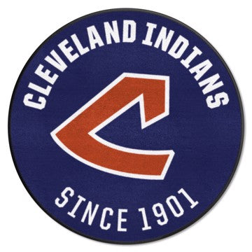 Wholesale-Cleveland Indians Roundel Mat - Retro Collection 27" diameter SKU: 2031