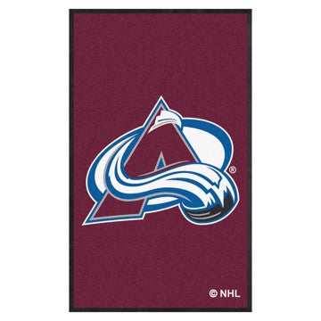 Wholesale-Colorado Avalanche 3X5 High-Traffic Mat with Rubber Backing NHL Commercial Mat - Portrait Orientation - Indoor - 33.5" x 57" SKU: 12844