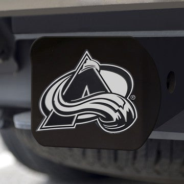 Wholesale-Colorado Avalanche Hitch Cover NHL Chrome Emblem on Black Hitch - 3.4" x 4" SKU: 21005