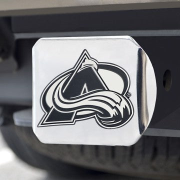 Wholesale-Colorado Avalanche Hitch Cover NHL Chrome Emblem on Chrome Hitch - 3.4" x 4" SKU: 17224