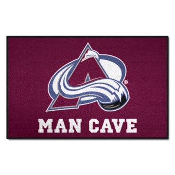Wholesale-Colorado Avalanche Man Cave Starter NHL Accent Rug - 19" x 30" SKU: 14414