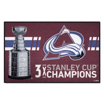 Wholesale-Colorado Avalanche Starter Mat NHL Accent Rug - 19" x 30" SKU: 34288