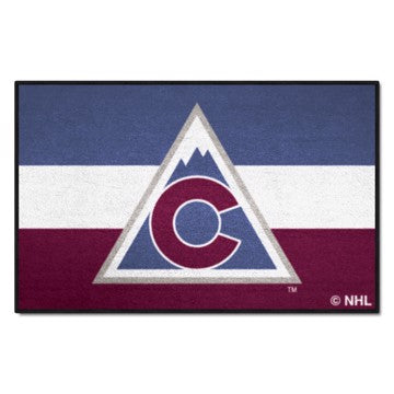 Wholesale-Colorado Avalanche Starter - Uniform Alternate Jersey NHL Accent Rug - 19" x 30" SKU: 31932