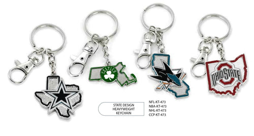 {{ Wholesale }} Colorado Avalanche State Design Heavyweight Keychains 