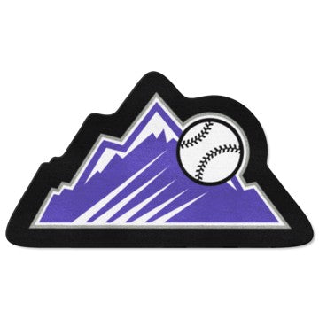 Wholesale-Colorado Rockies Mascot Mat MLB Accent Rug - Approximately 36" x 36" SKU: 29036