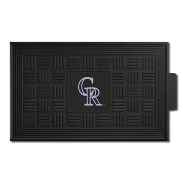 Wholesale-Colorado Rockies Medallion Door Mat MLB Outdoor Door Mat - 19.5" x 31" SKU: 11297