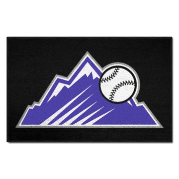 Wholesale-Colorado Rockies Starter Mat MLB Accent Rug - 19" x 30" SKU: 29020