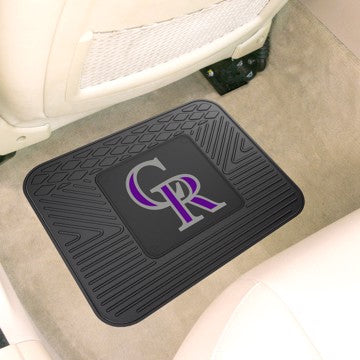 Wholesale-Colorado Rockies Utility Mat MLB Back Seat Car Floor Mats - 1 Piece - 14" x 17" SKU: 10047