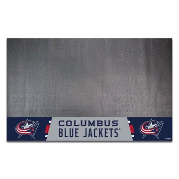 Wholesale-Columbus Blue Jackets Grill Mat NHL Vinyl Mat - 26" x 42" SKU: 14232