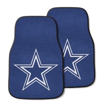 Wholesale-Dallas Cowboys 2-pc Carpet Car Mat Set NFL Auto Floor Mat - 2 piece Set - 17" x 27" SKU: 5724