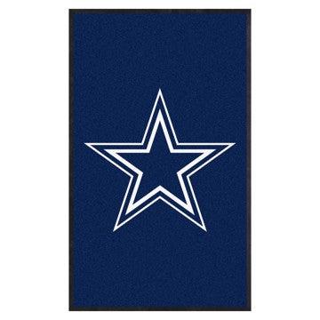 Wholesale-Dallas Cowboys 3X5 High-Traffic Mat with Durable Rubber Backing NFL Commercial Mat - Portrait Orientation - Indoor - 33.5" x 57" SKU: 7762