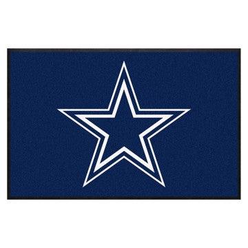 Wholesale-Dallas Cowboys 4X6 High-Traffic Mat with Durable Rubber Backing NFL Commercial Mat - Landscape Orientation - Indoor - 43" x 67" SKU: 9602