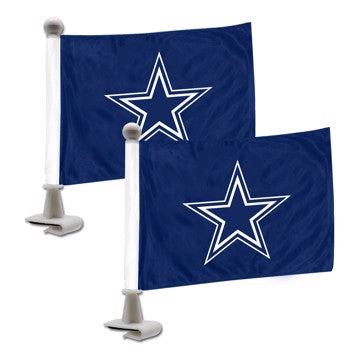 Wholesale-Dallas Cowboys Ambassador Flags NFL Mini Auto Flags - 2 Piece - 4" x 6" SKU: 61830