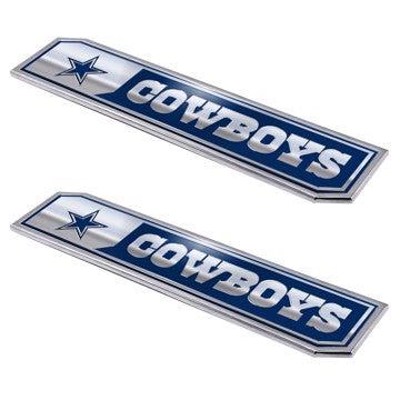 Wholesale-Dallas Cowboys Embossed Truck Emblem 2-pk NFL Exterior Auto Accessory - Aluminum - 2 Piece Set SKU: 60804