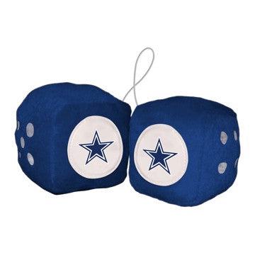 Wholesale-Dallas Cowboys Fuzzy Dice NFL 3" Cubes SKU: 31976