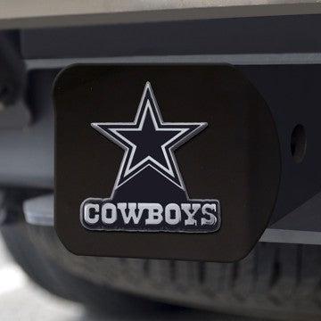 Wholesale-Dallas Cowboys Hitch Cover NFL Chrome Emblem on Black Hitch - 3.4" x 4" SKU: 21514