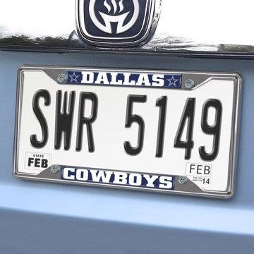 Wholesale-Dallas Cowboys License Plate Frame NFL Exterior Auto Accessory - 6.25" x 12.25" SKU: 15033