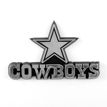 Wholesale-Dallas Cowboys Molded Chrome Emblem NFL Plastic Auto Accessory SKU: 60266