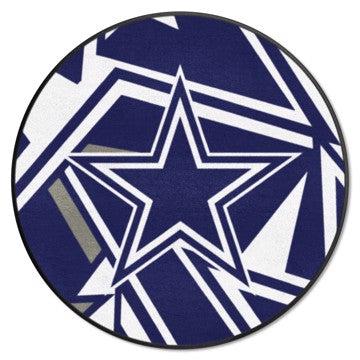 Wholesale-Dallas Cowboys NFL x FIT Roundel Mat NFL Accent Rug - Round - 27" diameter SKU: 23250