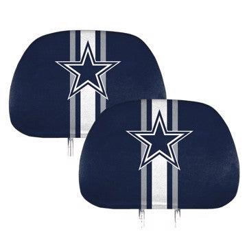 Wholesale-Dallas Cowboys Printed Headrest Cover NFL Universal Fit - 10" x 13" SKU: 62010