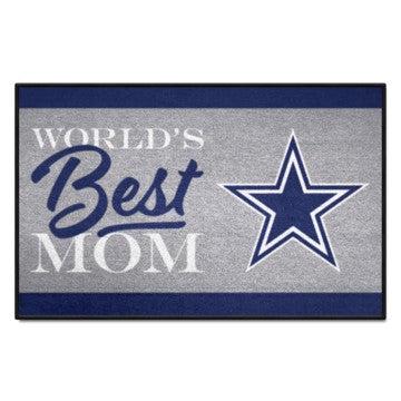 Wholesale-Dallas Cowboys Starter Mat - World's Best Mom NFL Accent Rug - 19" x 30" SKU: 18024