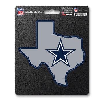 Wholesale-Dallas Cowboys State Shape Decal NFL 1 piece - 5” x 6.25” (total) SKU: 61312