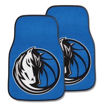 Wholesale-Dallas Mavericks 2-pc Carpet Car Mat Set NBA Auto Floor Mat - 2 piece Set - 17" x 27" SKU: 9242