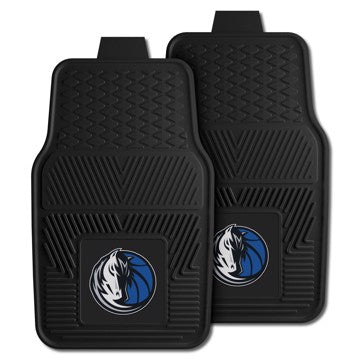 Wholesale-Dallas Mavericks 2-pc Vinyl Car Mat Set NBA Auto Floor Mat - 2 piece Set - 17" x 27" SKU: 9243