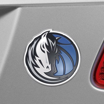 Wholesale-Dallas Mavericks Embossed Color Emblem NBA Exterior Auto Accessory - Aluminum Color SKU: 60428