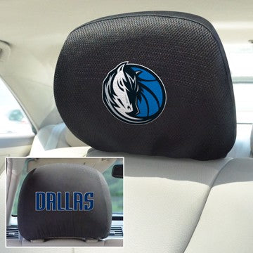 Wholesale-Dallas Mavericks Headrest Cover Set NBA Universal Fit - 10" x 13" SKU: 14774