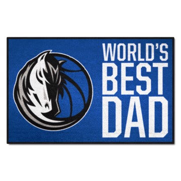 Wholesale-Dallas Mavericks Starter Mat - World's Best Dad NBA Accent Rug - 19" x 30" SKU: 31183