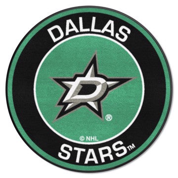 Wholesale-Dallas Stars Roundel Mat NHL Accent Rug - Round - 27" diameter SKU: 18870