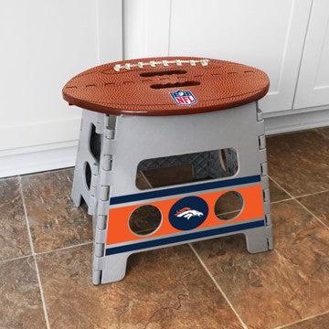 Wholesale-Denver Broncos Folding Step Stool NFL Foot Stool - 14" x 13" SKU: 24433