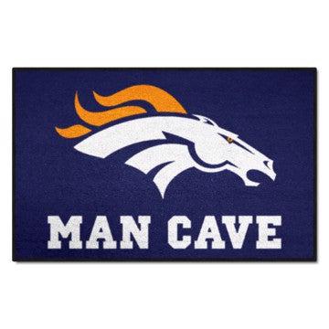 Wholesale-Denver Broncos Man Cave Starter NFL Accent Rug - 19" x 30" SKU: 14297