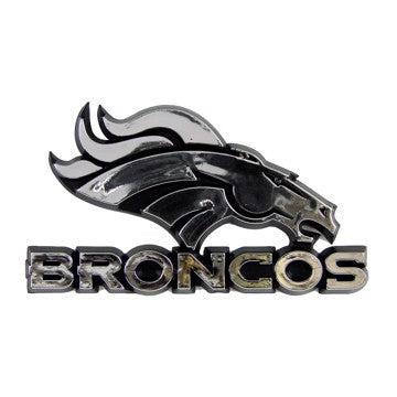 Wholesale-Denver Broncos Molded Chrome Emblem NFL Plastic Auto Accessory SKU: 60267