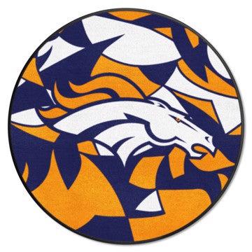 Wholesale-Denver Broncos NFL x FIT Roundel Mat NFL Accent Rug - Round - 27" diameter SKU: 23256