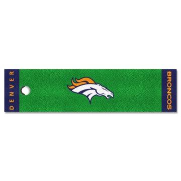 Wholesale-Denver Broncos Putting Green Mat NFL Golf Accessory - 18" x 72" SKU: 9010
