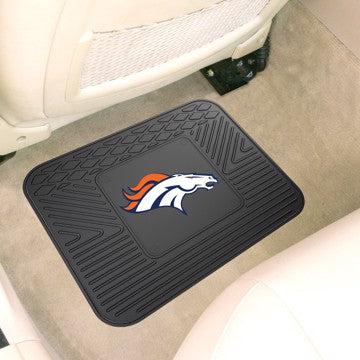Wholesale-Denver Broncos Utility Mat NFL Back Seat Car Floor Mats - 1 Piece - 14" x 17" SKU: 9991